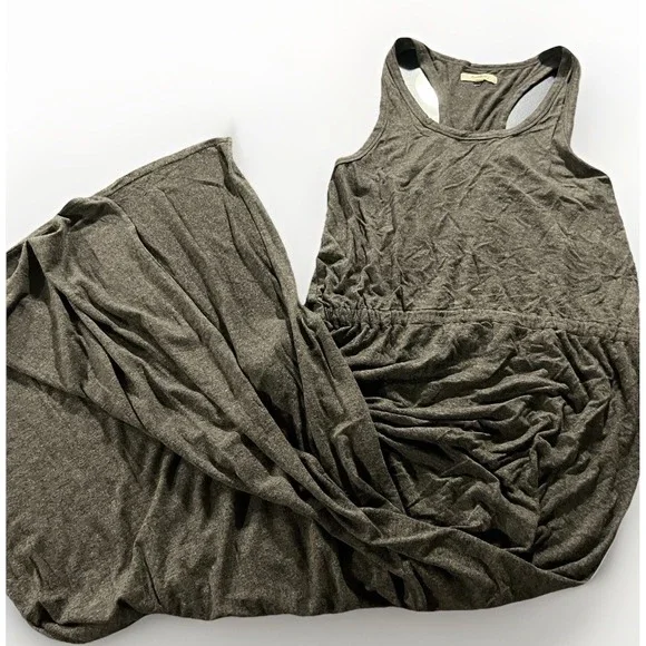 Madewell Long Dress Size Medium Gray Soft Thin With Slit Viscose Spandex - Picture 1 of 4
